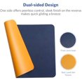 thumbnail image 4 of Small 10.6"x8.2" Dual-Sided Mouse Mat Waterproof PU Leather for Home Office, 4 of 7
