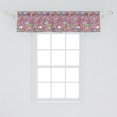 thumbnail image 2 of Ambesonne Groovy Window Valance, Funky 60s Fun Retro, 42" x 12", Multicolor, 2 of 3