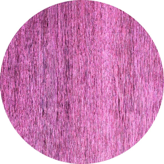 Ahgly Company Indoor Round Oriental Pink Modern Area Rugs, 5' Round