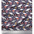 thumbnail image 1 of Soimoi Cotton Voile Fabric Geometric & Dogs Patchwork Print Sewing Fabric Yard 56 Inch Wide, 1 of 1