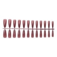 thumbnail image 1 of Vogacara 24 piezas Extra largas Prensa en uñas Artificial DIY Sólido Duradero Francés Elegante Uñas acrílicas para salones de manicura Arte Cubierta Juegos de manicura 17 púrpura Vogacara CE011405-17, 1 of 6