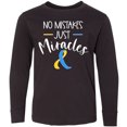 thumbnail image 3 of Inktastic No Mistakes, Just Miracles Down Syndrome Awareness Long Sleeve Youth T-Shirt, 3 of 5