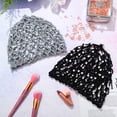 thumbnail image 7 of 4 Pieces Snoods for Women Hair Net Pearl Crochet Mesh Hairnet Mesh Rayon Knit Hair Wrap Cover for Sleeping, 7 of 7