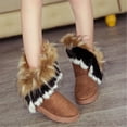 thumbnail image 3 of MAYZERO Women's Warm Faux Fur Lined Mid Calf Winter Snow Boots, 3 of 5