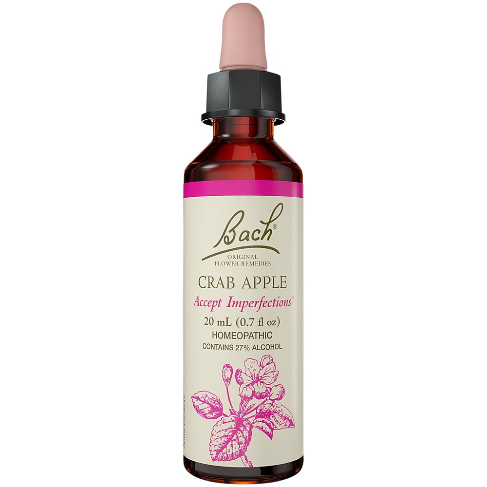 Bach Original Flower Remedies, Crab Apple for Accepting Imperfections, 20mL Dropper