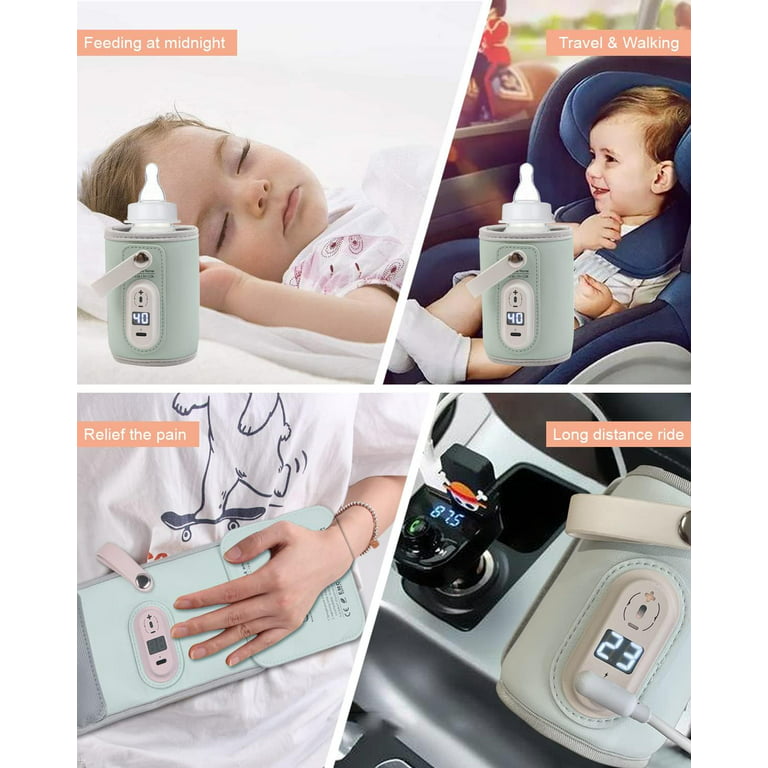 Takyyds Smart Portable Milk Warmer Rechargeable USB Bottle Warmer