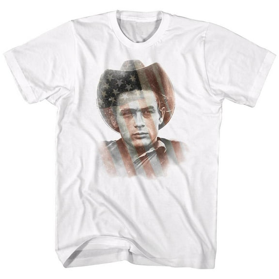 James Dean Murican White Adult T-Shirt 6Xl