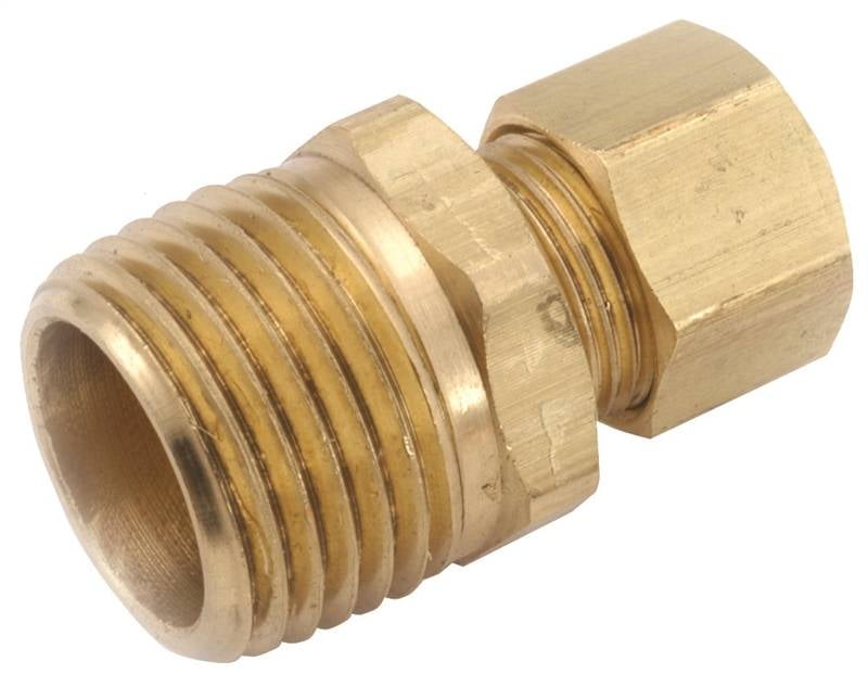 Quantity 5 Anderson Metals 750072-1008 5//8CMPx1//2MPT Brass Tee