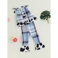 thumbnail image 3 of Biekopu Toddler Girls 2PCS Pants Sets Sleeveless Cami Tops Plaid Pants Sets Summer Clothes, 3 of 9
