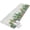 White, variant on Runner Rug 15.7"x47.2", Summer Botanical Non Slip Backing Floor Mats Area Rugs, Absorbent Muddy Dirt Trapping Carpet for Hallway Entryway Kitchen Bedside Tropical Cactus Succulents Gray Plaid