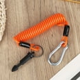 thumbnail image 4 of Emlimny Trailer Brake Away Cable, 6ft High Rebound Spring Emergency Safety Cable Strap with Pin and Carabiner Wire Coiled Breakaway Switch for RV Camper Boat Trailer Towing Accessories, 4 of 7