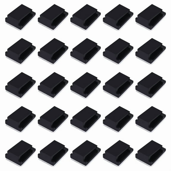 30x Cable holder Cable clip Cable clamp Self-adhesive black,30 x Cable Mount Clamps,black
