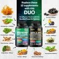 thumbnail image 3 of Zoyava Sea Moss & Shilajit Capsules Bundle - 16-in-1 19,445 MG + 8-in-1 15,250 MG with Ashwagandha & Turmeric, 3 of 12
