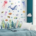 thumbnail image 3 of Un conjunto de calcomanías de pared de animales marinos, calcomanía de pared, decoración de pared para sala de estar, dormitorio, cocina, oficina TUNC Sencillez, 3 of 4