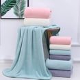 thumbnail image 2 of Nvzi -b Towels 1Piece 27.56x55.12inch Perfect Everyday Shower Towels, Light Weight, Quick Dry Towels Coral fleece bath towel for Your Bathroom for Bathroom and Powder Room (Dark purple), 2 of 4