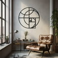 thumbnail image 2 of LaModaHome Exclusive Geometric Abstract Pattern Metal Wall Decor – Durable & Artistic Metal Wall Art for Home and Office Decor, Perfect for Any Interior Design Aesthetic, 2 of 5