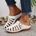 thumbnail image 2 of Dakaela Clogs for Women Mules Shoes Slip on Closed Toe Orthopedic Wedge Sandals Comfortable Summer Casual Walking Platform Slides Size 6-10 White, 2 of 7