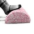 thumbnail image 5 of Pink Damask Foot Rest, Monochrome Simplistic Romantic Cartoon Flowers Leaves Continuous Pattern, Non-Slip Backing Adjustable Ergonomic Memory Foam Leg Support for Office, Pale Pink White, by Ambesonne, 5 of 5