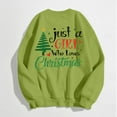thumbnail image 5 of WEAIXIMIUNG Sweat à Capuche pour Femmes Mode de Noël Imprimé Arbre de Noël Lettre Manches Longues Col Rond, 5 of 5