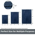 thumbnail image 2 of Navy Bathroom Rugs, Bath Mats for Bathroom Non-Slip, Super Soft and Water Absorbent, Microfiber Bath Rugs Washable, Large Bath Rugs for Floor, Tub and Shower, 36" x 24", 2 of 8