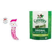 Free pink dog toy stocking with Greenies dog treats