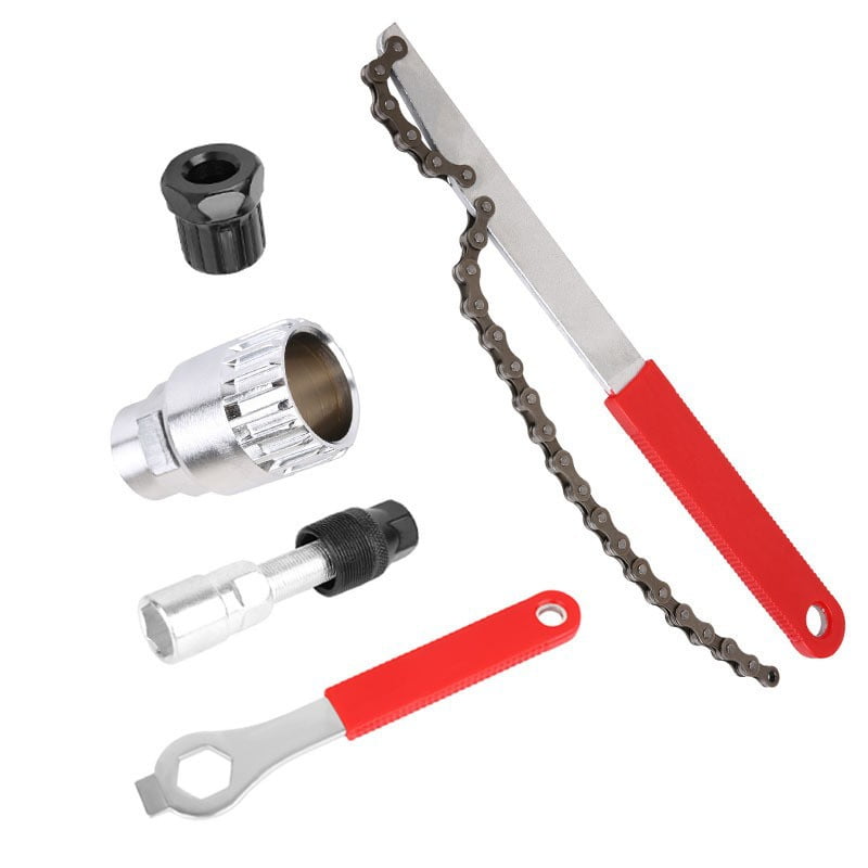 Bike Chain Whip Cassette Bottom Bracket Freewheel Spanner Repair Wrench Tool 