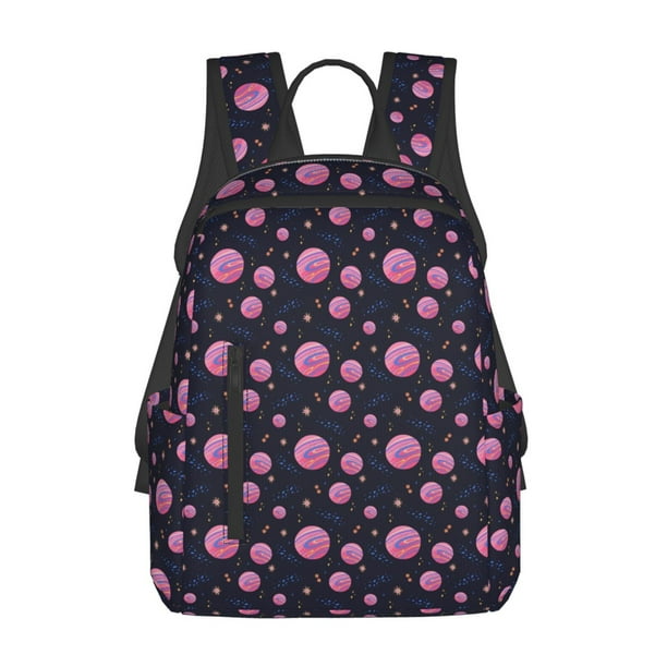Easygdp Pink Planets And Stars para Easygdp Yak - Mochila Casual Ligera y Resistente para Viaje y Senderismo para Hombres y Mujeres