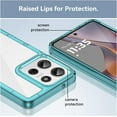 thumbnail image 5 of Case for Moto G75 5G,Moto G75 5G Case,Transparent TPU+PC Acrylic Protective Military Grade  Heavy Duty Protection Phone Case for Motorola Moto G75 5G (Clear Blue), 5 of 16