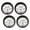 Argent, variant on Almencla 4Pcs RC Tyre Replacements Wheel Rim and Tires Set for 1:18 RC on Road Truck Repalces Spare Parts DIY Modification Argent