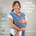 thumbnail image 3 of WeeSprout Baby Wraps Carrier - Perfect Child Sling for Newborn & Infant, Enhances Bonding, 3 of 9