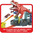thumbnail image 7 of Hot Wheels T-Rex Rampage Track Playset , Works with Hot Wheels City Sets, Toys for Kids Ages 5 to 10, 7 of 7