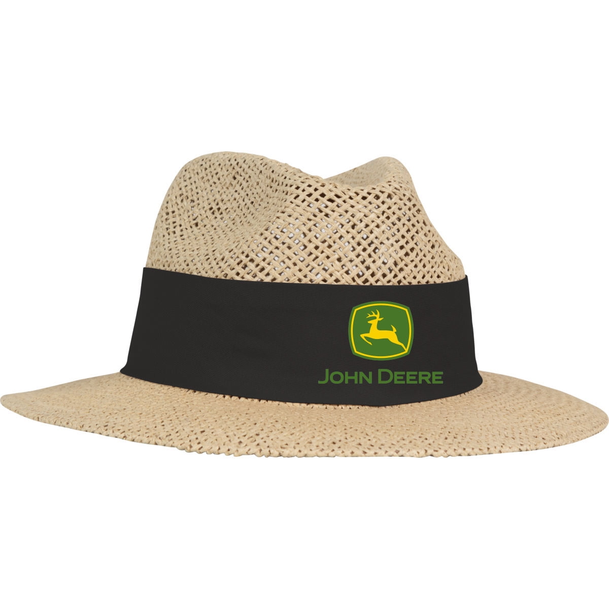 Brim Hats John Deere Straw Hat John Deere Men's Gambler Straw Hat
