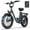 Green, variant on URLIFE 20"Electric Bike for Adults,1000W Peak Motor,3.0Fat Tire 48V 13AH Remobavle Battery,7-Speed Mountain Ebike,UL2849-Black