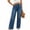 *Dark Blue, variant on ClodeEU Women's High Waist Wide Leg Jeans, Casual Straight Leg Denim Pants with Pockets Black,Women's Plus L