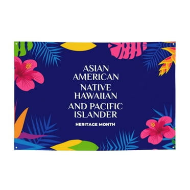 Asian American And Pacific Islander Heritage Month Festival Banner 47x71 Inches Suitable For Decorating Parties Celebration Yards Banners