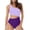 D_ Purple, variant on UTSJKR One Shoulder One Piece Swimsuit for Women Ruched Tummy Control Bathing Suits Modest Full Coverage Swimwear Blue M