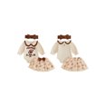 thumbnail image 2 of RUINIXCW Baby Girl Football Set Embroidered Long Sleeve Romper Tulle Skirt Headband, 2 of 8