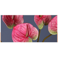 thumbnail image 3 of Zhuge 3pcs Anthurium Artificial Flowers, Fake flowers, Flores Artificiales Para, Wedding Decor, 3 of 5