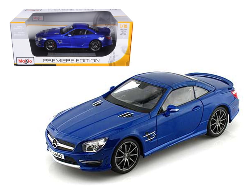 Maisto 2012 Mercedes SL 63 AMG Blue 1/18 Diecast Car Model with