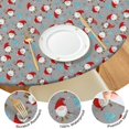 thumbnail image 4 of Gray Christmas Santa Pattern Round Fitted Tablecloth with Elastic Edge,Dining Table Cover Waterproof,Outdoor Round Tablecloth for Camping,Dining,Indoor and Outdoor, 4 of 7