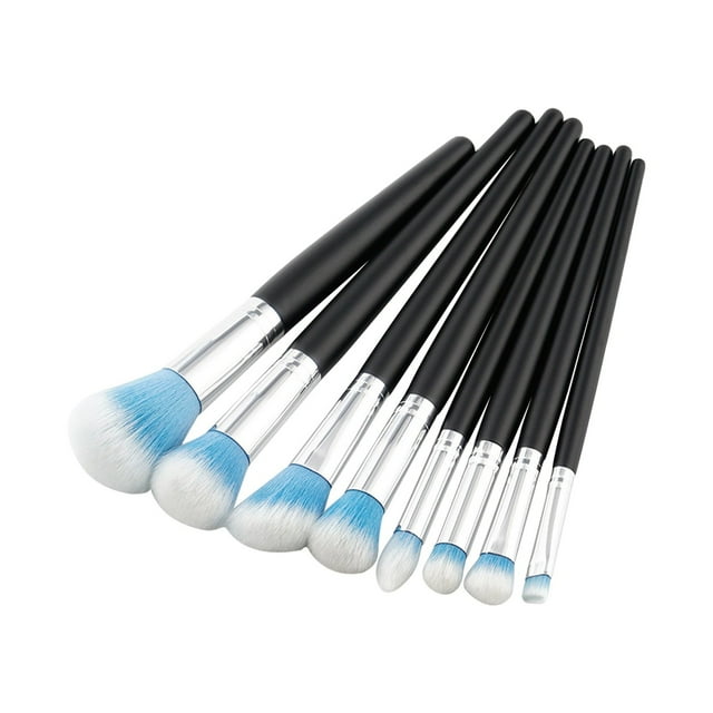 Makeup Brush Advanced Synthetic Concealer Foundation Powder Eyeshadow Makeup Brush Cosmetics Eyebrow Eyeshadow Powder Lip Gloss Brush 8Pack
