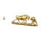 thumbnail image 5 of Escultura de tortuga marina,Estatua de calabaza de latón de 7 cm para escritorio,adorno Feng Shui,Estatua de escritorio,Estatua decorativa de figura de lucha de toro y oso,Colección de, 5 of 8