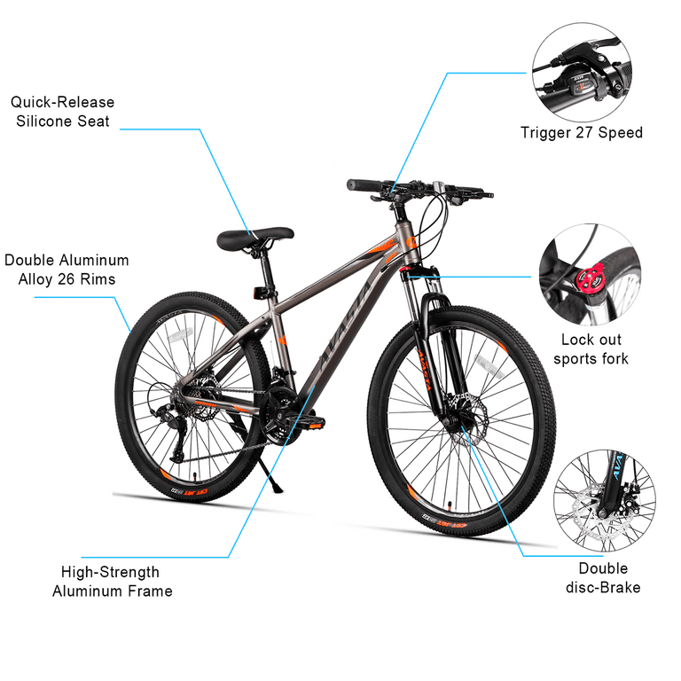 AVASTA Adult Mountain Bike 21 Speeds 26 Inch Wheels for Men and