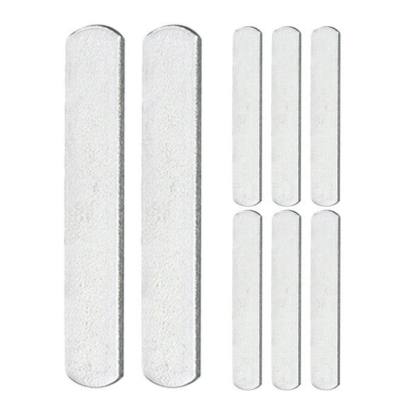 Masteelf Steel Weight Plates for Fitness Exercise Silver 8 Pcs Set for Gym Home Use Stable Distribution Longlasting