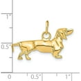 thumbnail image 5 of 14k Yellow Gold 3D Dachshund Dog Charm - 14mm, 5 of 7