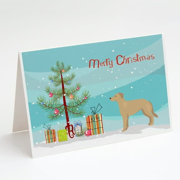 German Sheprador #1 Christmas Tree Greeting Cards and Envelopes Pack of 8