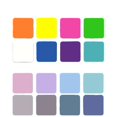 thumbnail image 2 of Ppages nota adhesiva transparente cuadrada impermeable transparente pegatina índice Morandi color color fluorescente, 2 of 5