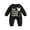Black B, variant on Jxzom My First Easter Baby Boy Girl Outfit Thick Thighs Easter Vibes Jumpsuit Romper 0 3 6 12 18 Months Newborn Easter Clothes