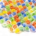 thumbnail image 1 of Glass Marbles Sukh Bulk, 98 unidades, mezcla de ojos de gato, 4 colores, 14 mm, 16 mm, 1 of 7