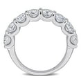 thumbnail image 5 of Created Forever Women's 3ct TW Lab Grown Diamond 14k White Gold Semi-Eternity Anniversary Ring, 5 of 10